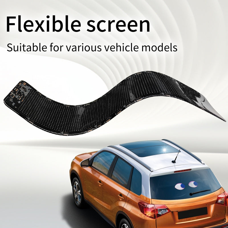 Car Flexible Led Screen Led Sign Digital Car Rear Window Led Display|H