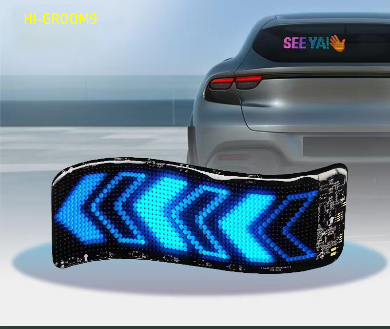 Car Rear Led Display Car Flexible Led Screen Led Sign Digital Car Rear Window Led Display|H