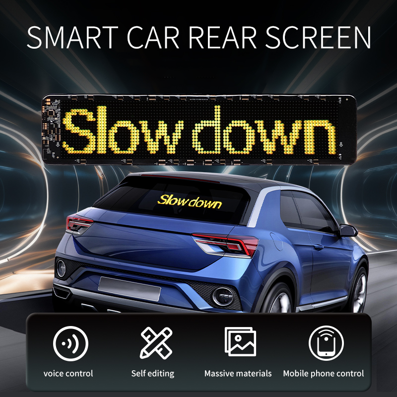 Car Rear Led Display Car Flexible Led Screen Led Sign Digital Car Rear Window Led Display|H