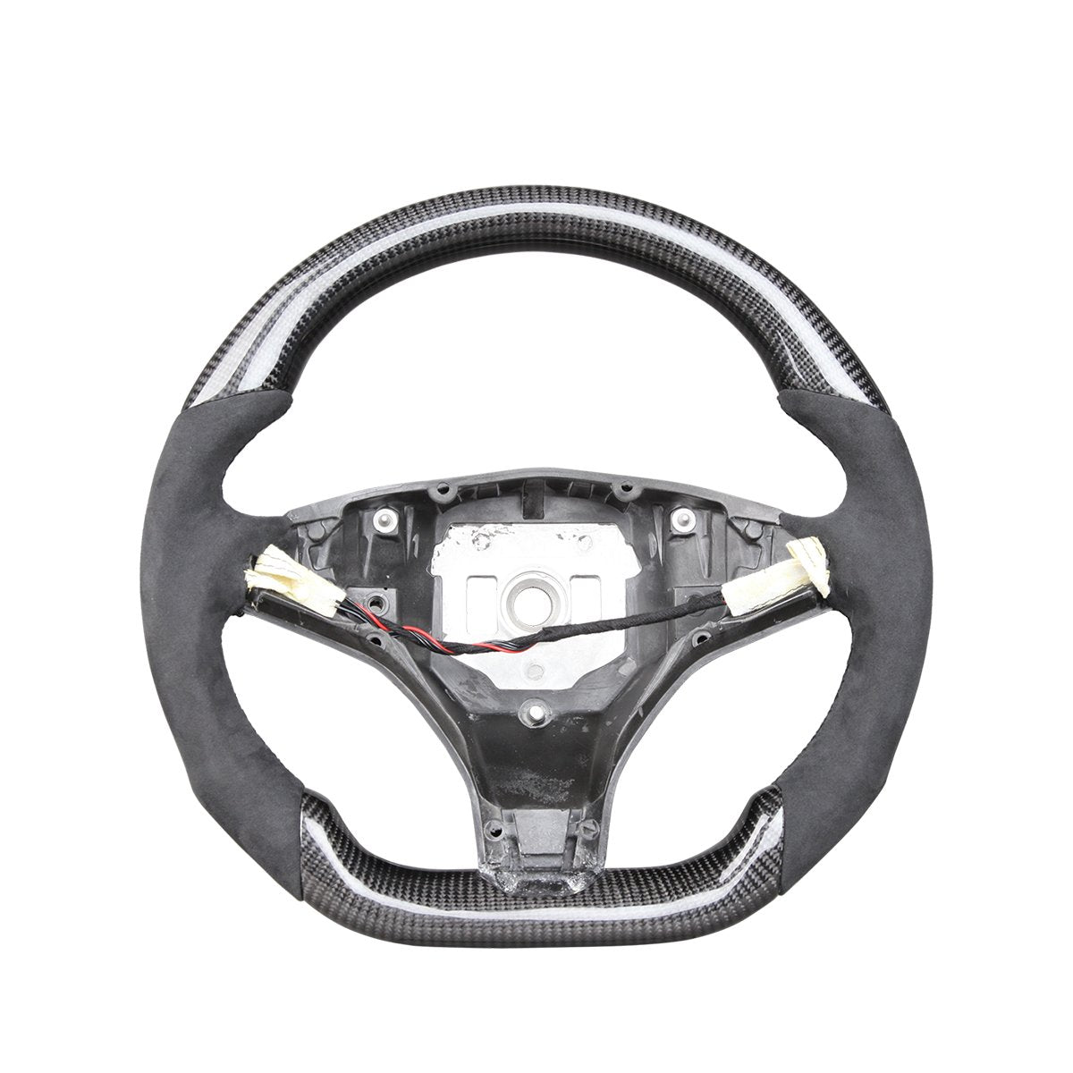 Model X / S Rounded Alcantara Carbon Fiber Steering Wheel 2016-2020
