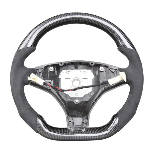 Model X / S Rounded Alcantara Carbon Fiber Steering Wheel 2016-2020