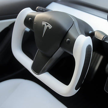 Hautosport Yoke Carbon Fiber Steering Wheel for Model 3 / Y